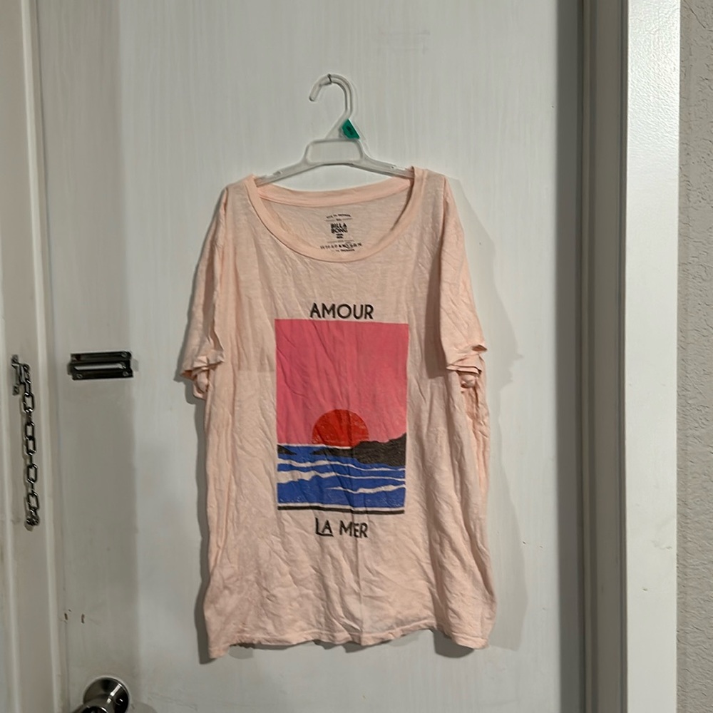 Billabong Pink Graphic Tee